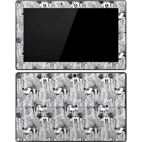 Disney Mickey Mouse Cityscape Sketch Surface Pro Tablet Skin